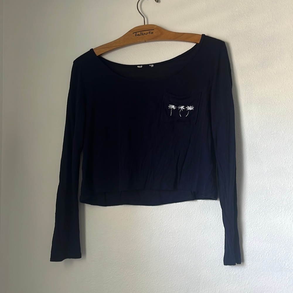 Palm Tree Cropped Ling Sleeve